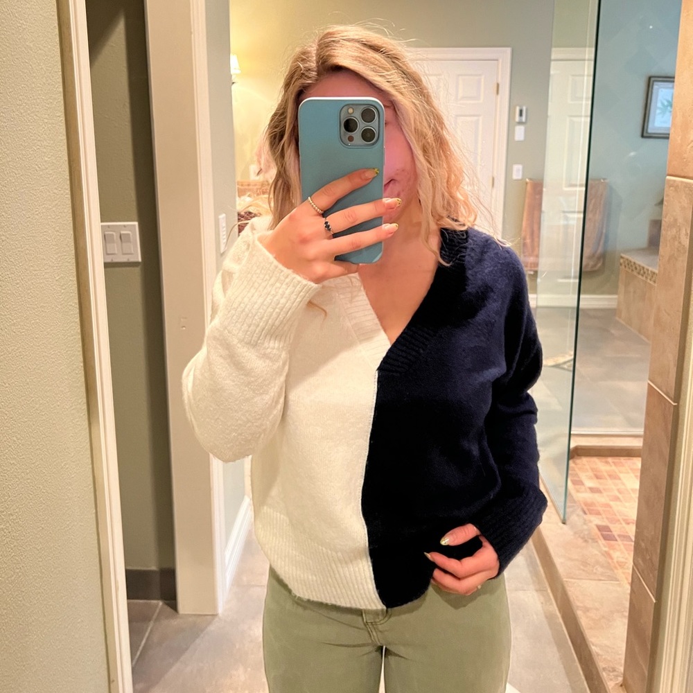 Two colored sweater